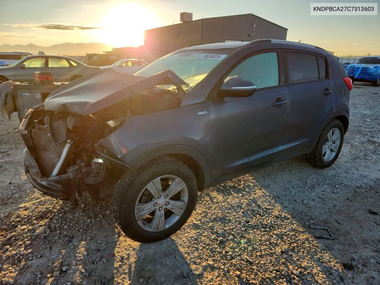 KIA SPORTAGE 2012, VIN KNDPBCA27C7313603