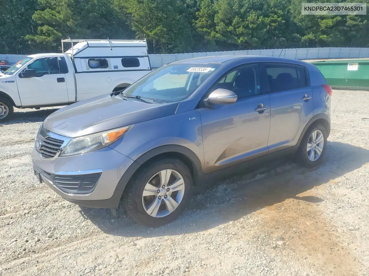 KIA SPORTAGE 2013, VIN KNDPBCA23D7465301