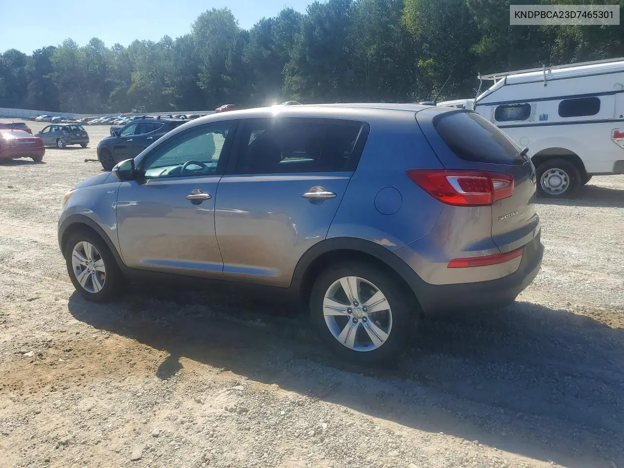 2013 KIA SPORTAGE VIN KNDPBCA23D7465301 — фото 2