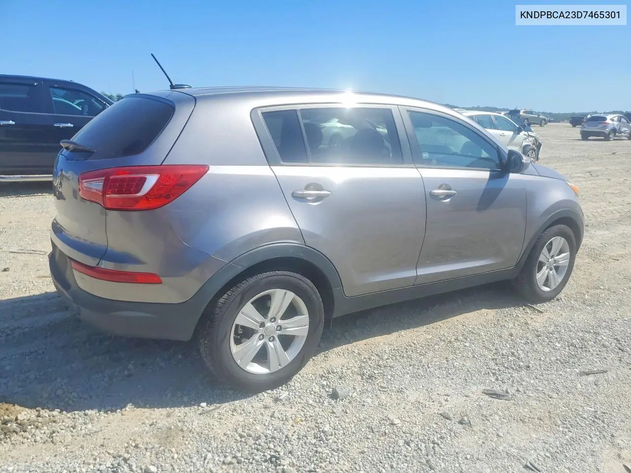 2013 KIA SPORTAGE VIN KNDPBCA23D7465301 — фото 3