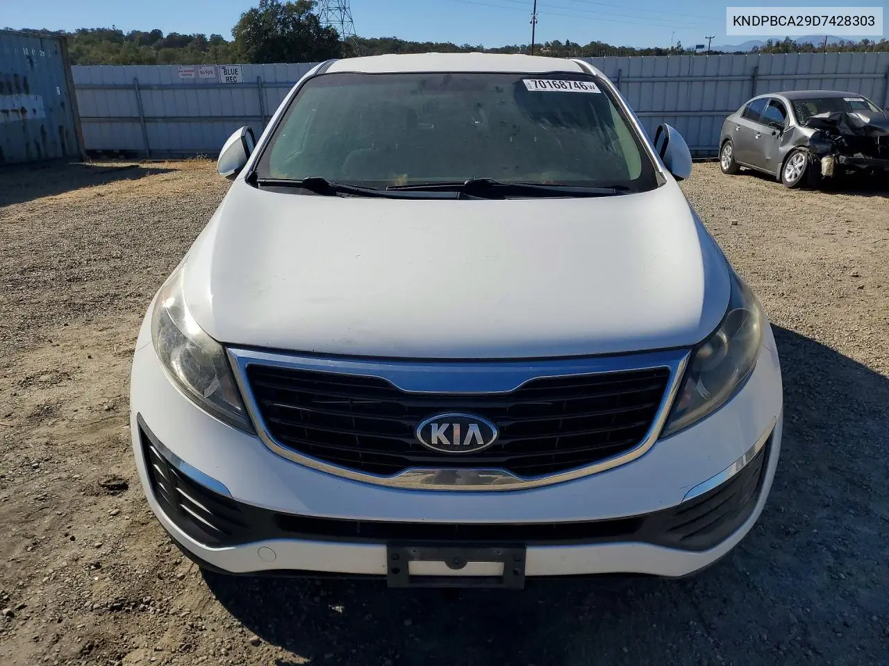 2013 KIA SPORTAGE VIN KNDPBCA29D7428303 — фото 5