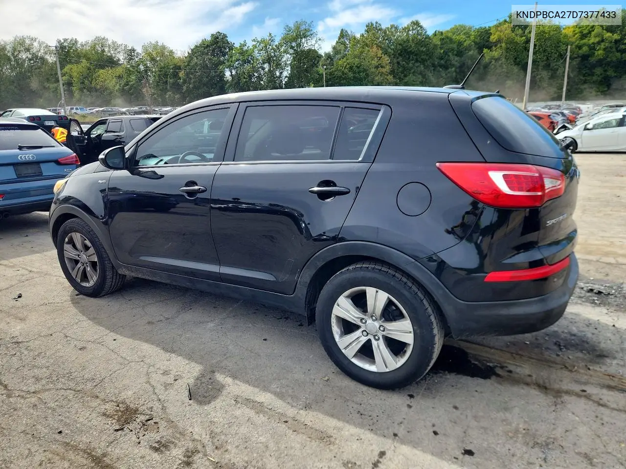 2013 KIA SPORTAGE VIN KNDPBCA27D7377433 — фото 2
