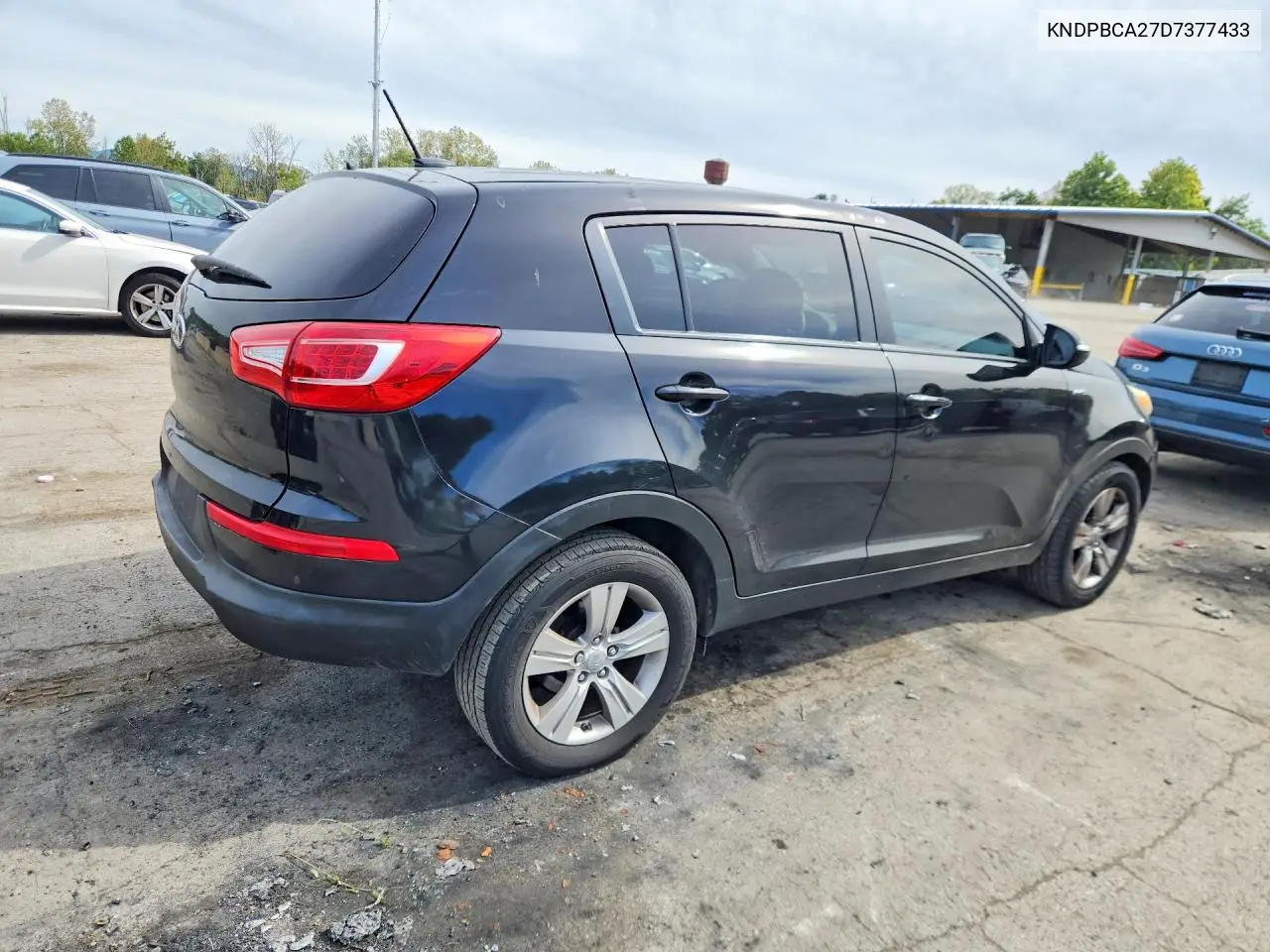 2013 KIA SPORTAGE VIN KNDPBCA27D7377433 — фото 3