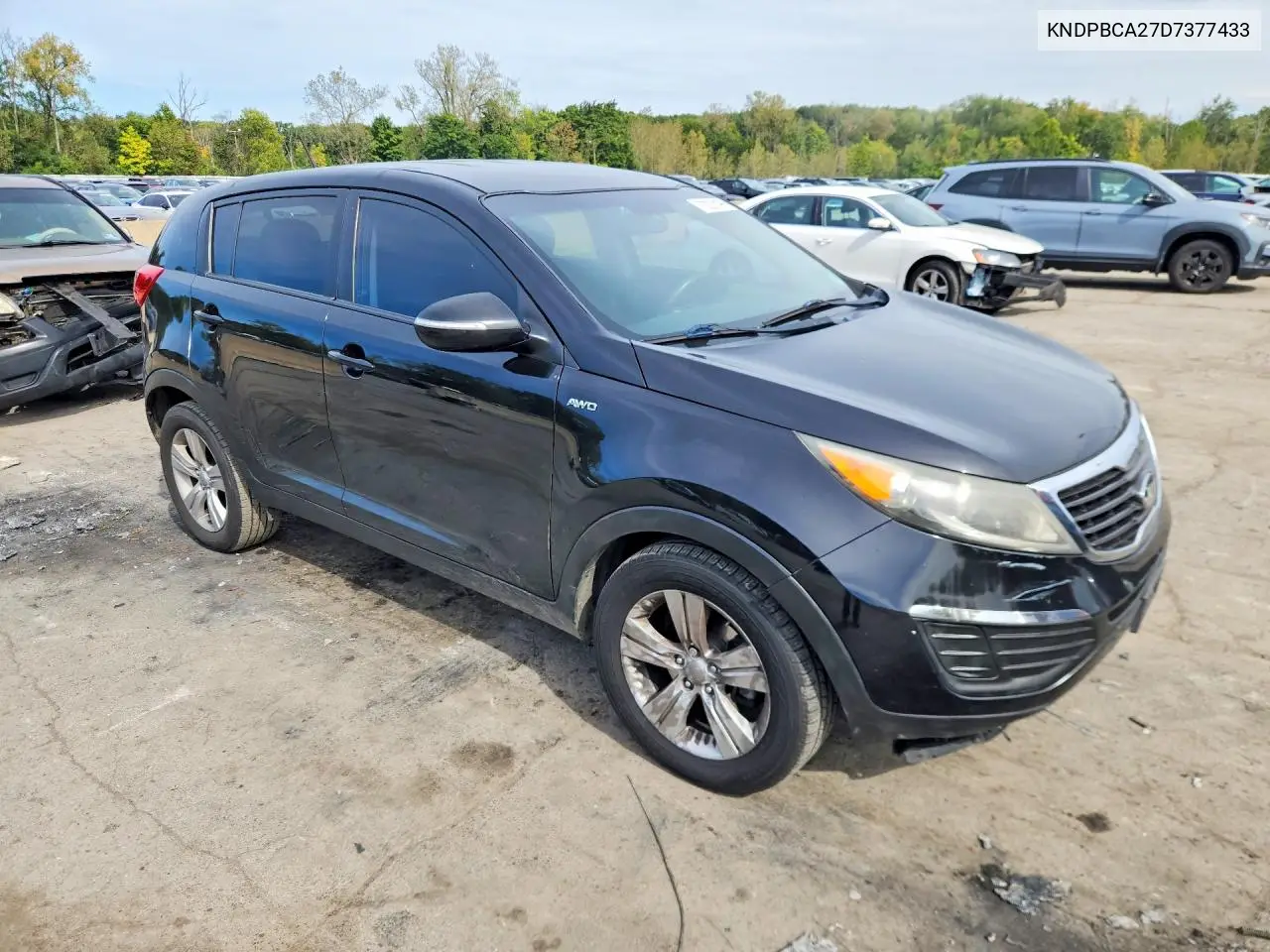 2013 KIA SPORTAGE VIN KNDPBCA27D7377433 — фото 4