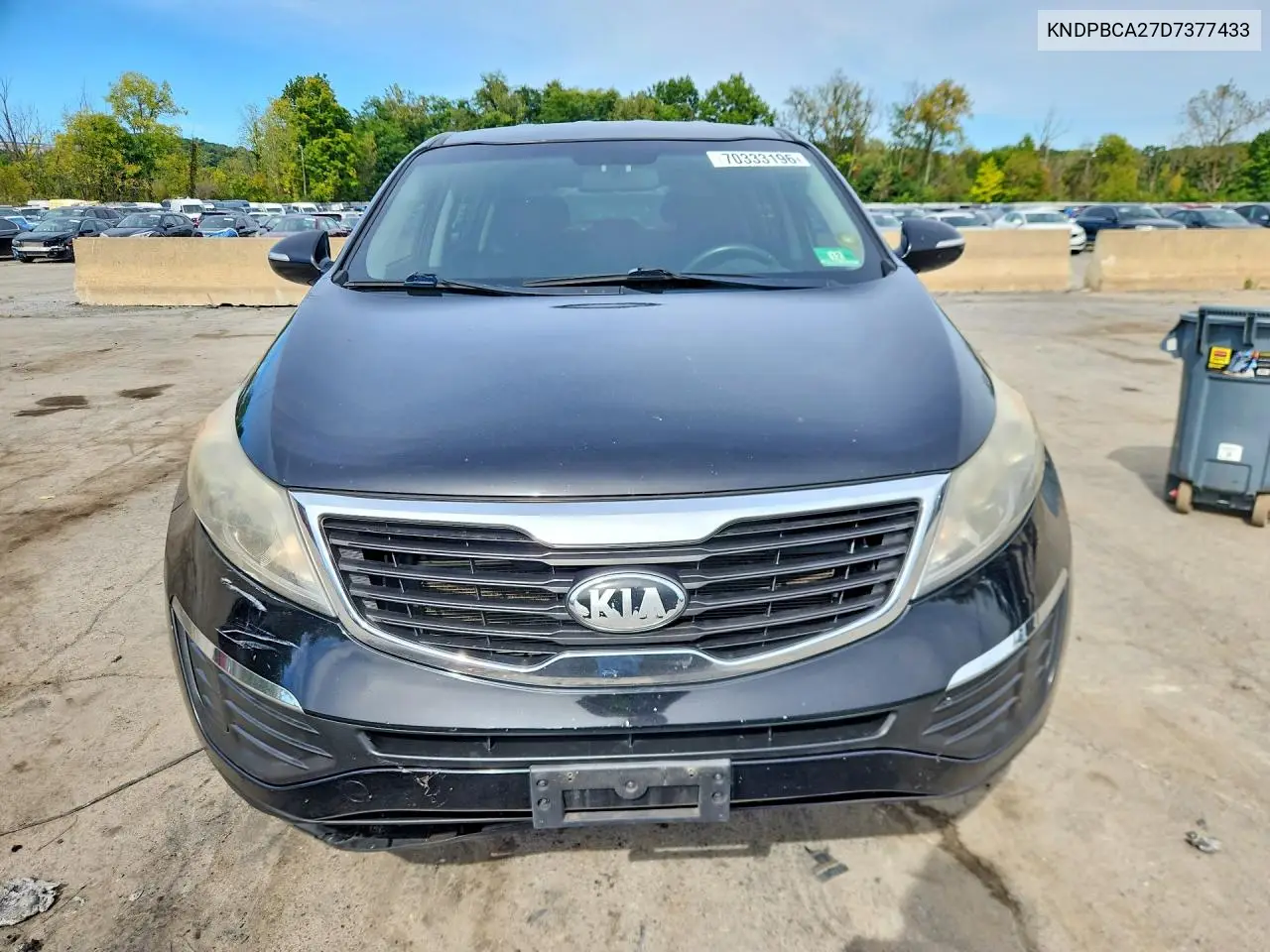 2013 KIA SPORTAGE VIN KNDPBCA27D7377433 — фото 5