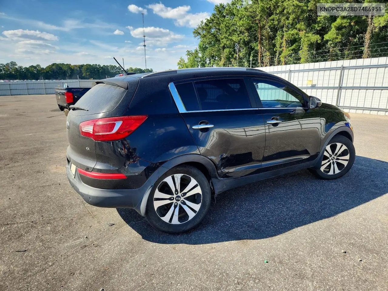 KIA SPORTAGE 2013, VIN KNDPC3A28D7486951