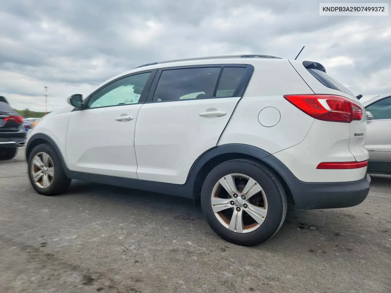 2013 KIA SPORTAGE VIN KNDPB3A29D7499372 — фото 2