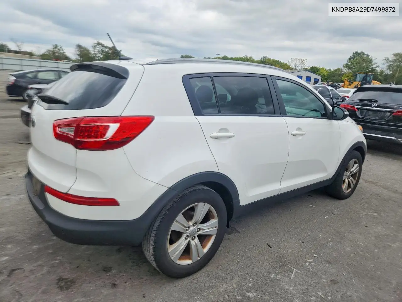 2013 KIA SPORTAGE VIN KNDPB3A29D7499372 — фото 3