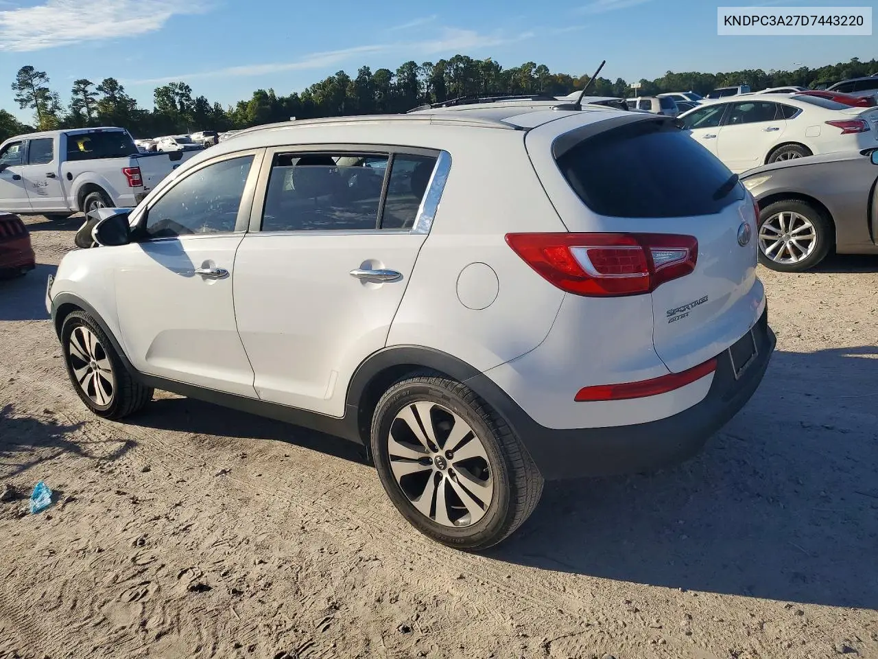 2013 KIA SPORTAGE VIN KNDPC3A27D7443220 — фото 2
