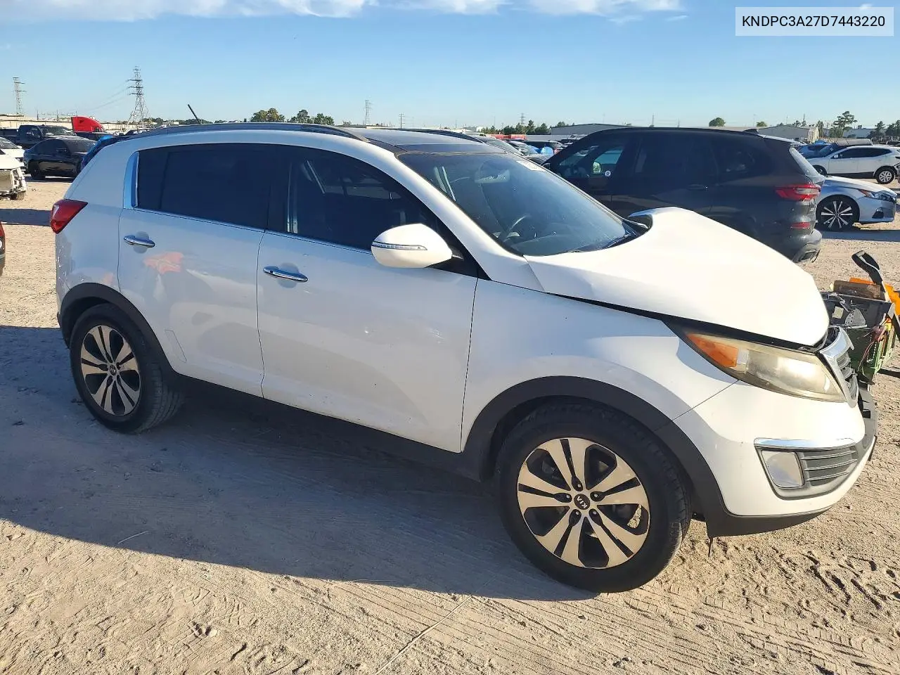 2013 KIA SPORTAGE VIN KNDPC3A27D7443220 — фото 4