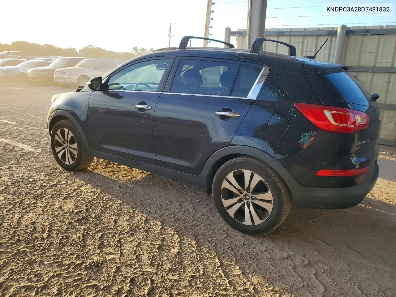 2013 KIA SPORTAGE VIN KNDPC3A28D7481832 — фото 2