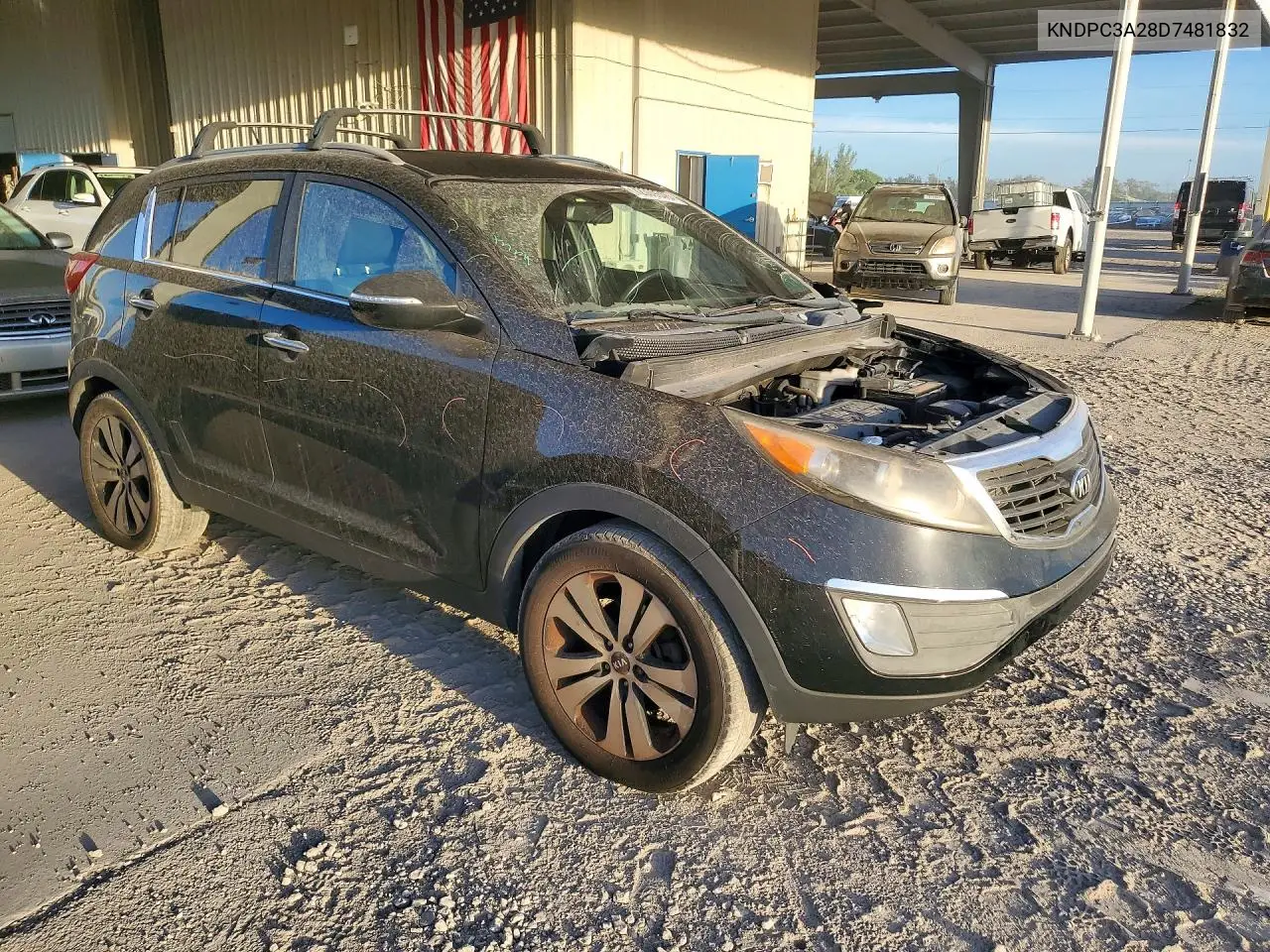2013 KIA SPORTAGE VIN KNDPC3A28D7481832 — фото 4