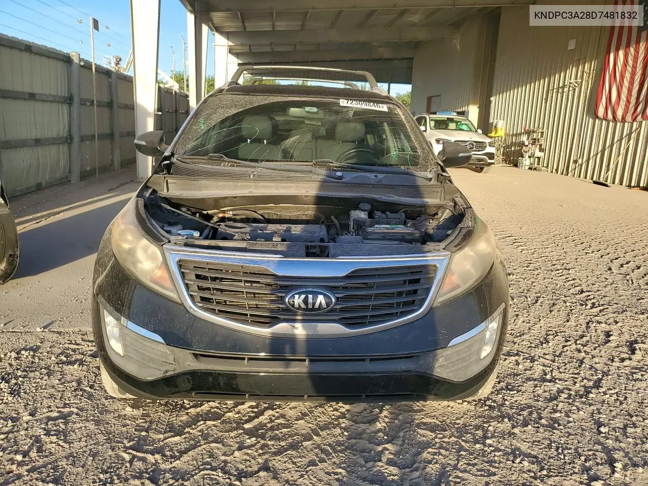 2013 KIA SPORTAGE VIN KNDPC3A28D7481832 — фото 5
