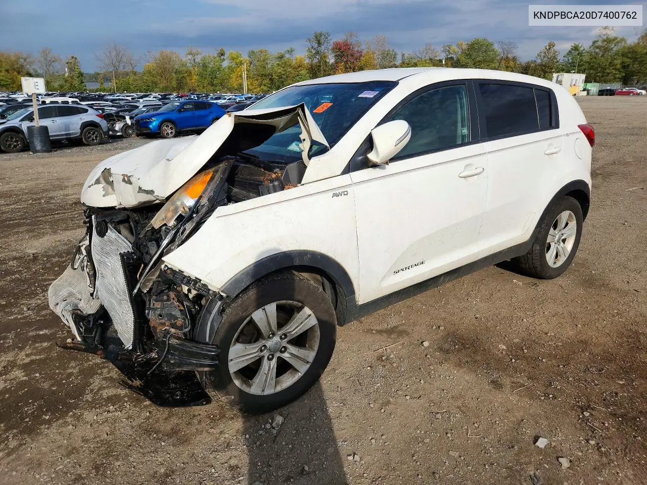 KIA SPORTAGE 2013, VIN KNDPBCA20D7400762