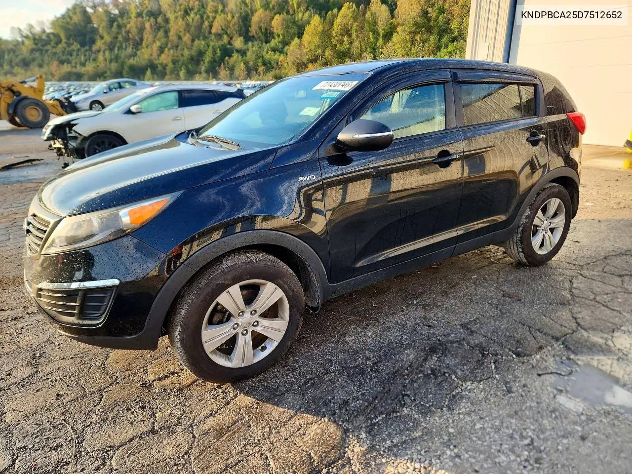 KIA SPORTAGE 2013, VIN KNDPBCA25D7512652