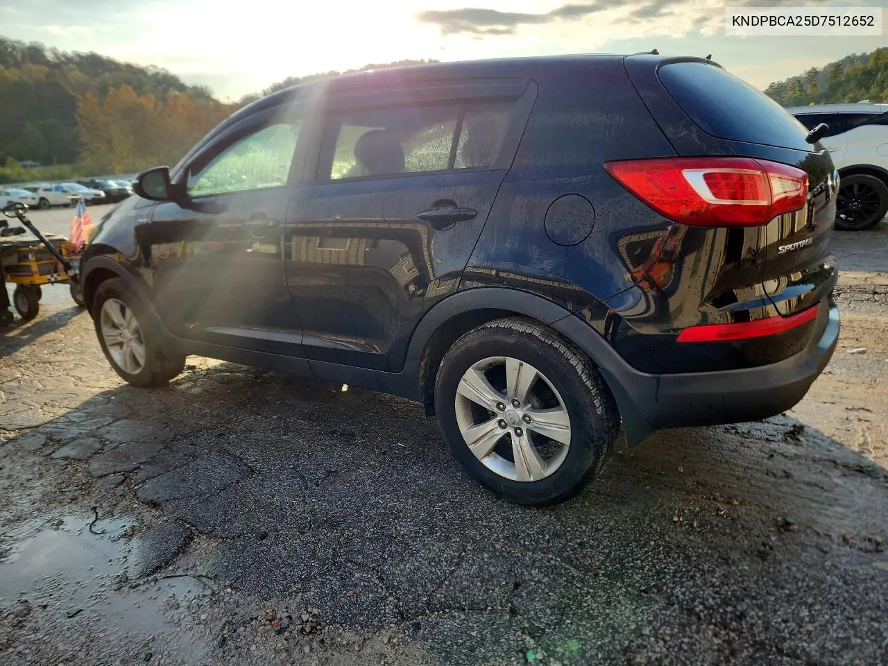 2013 KIA SPORTAGE VIN KNDPBCA25D7512652 — фото 2