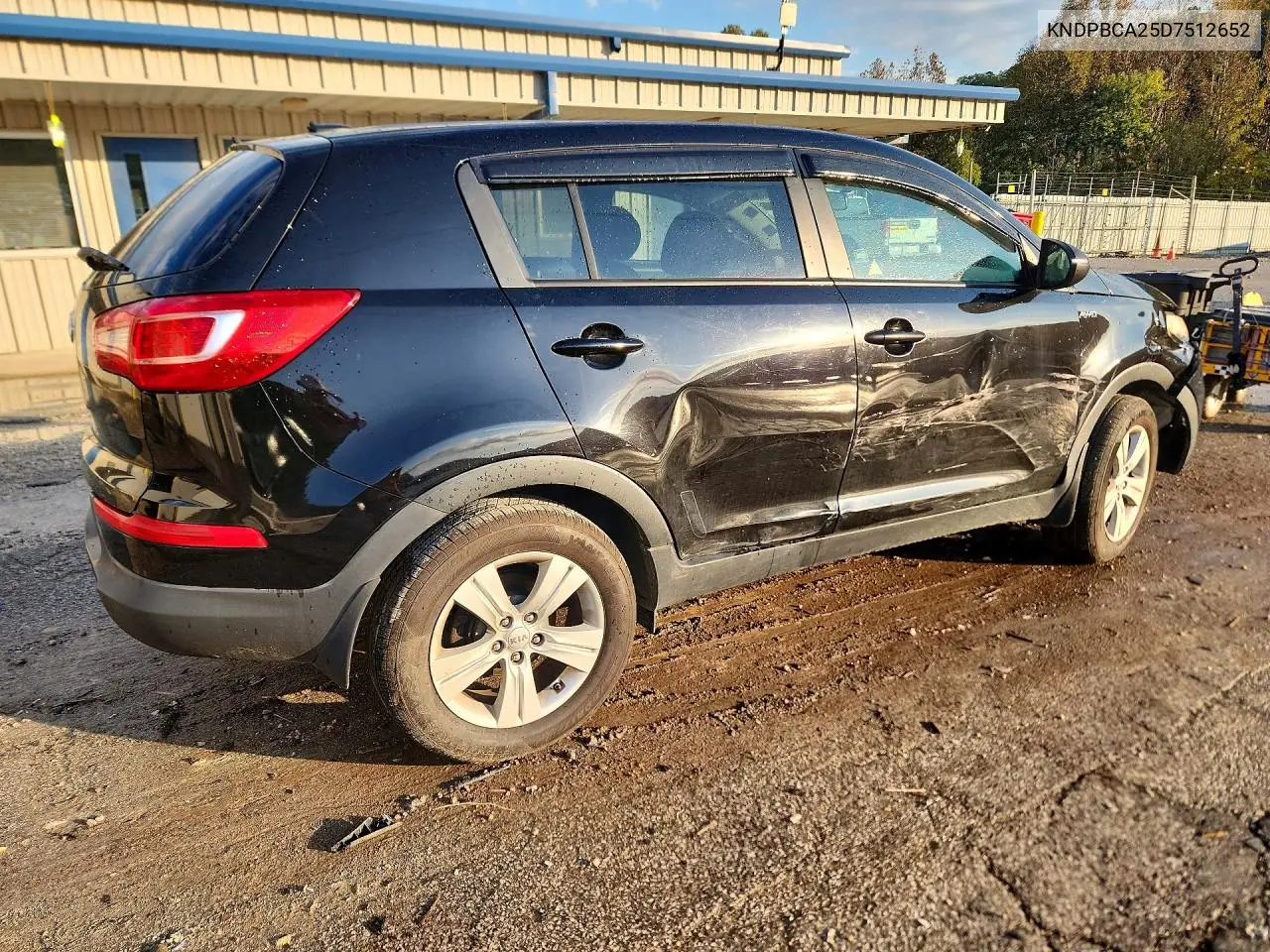 2013 KIA SPORTAGE VIN KNDPBCA25D7512652 — фото 3