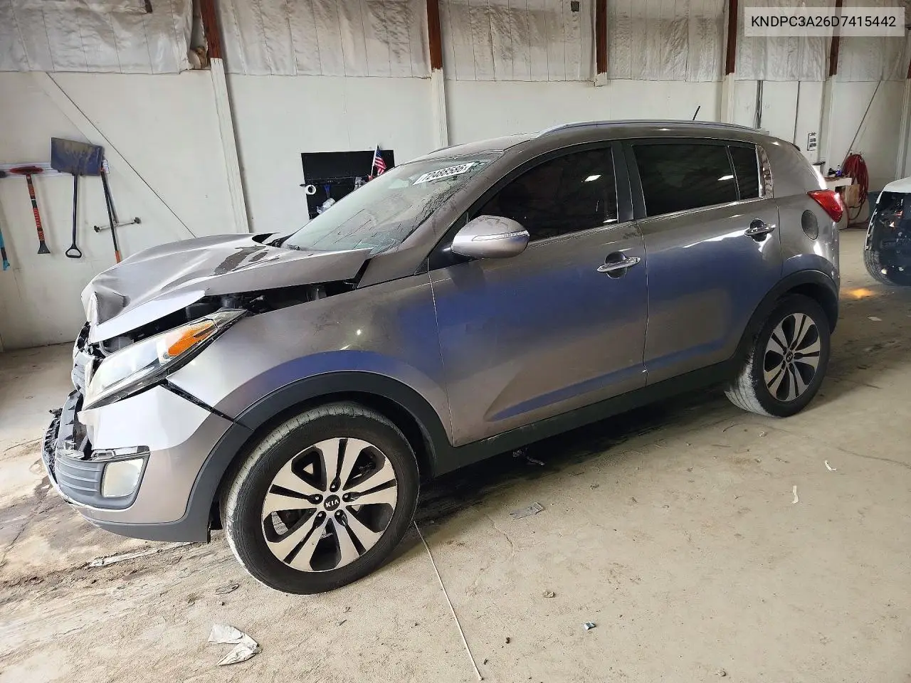 KIA SPORTAGE 2013, VIN KNDPC3A26D7415442