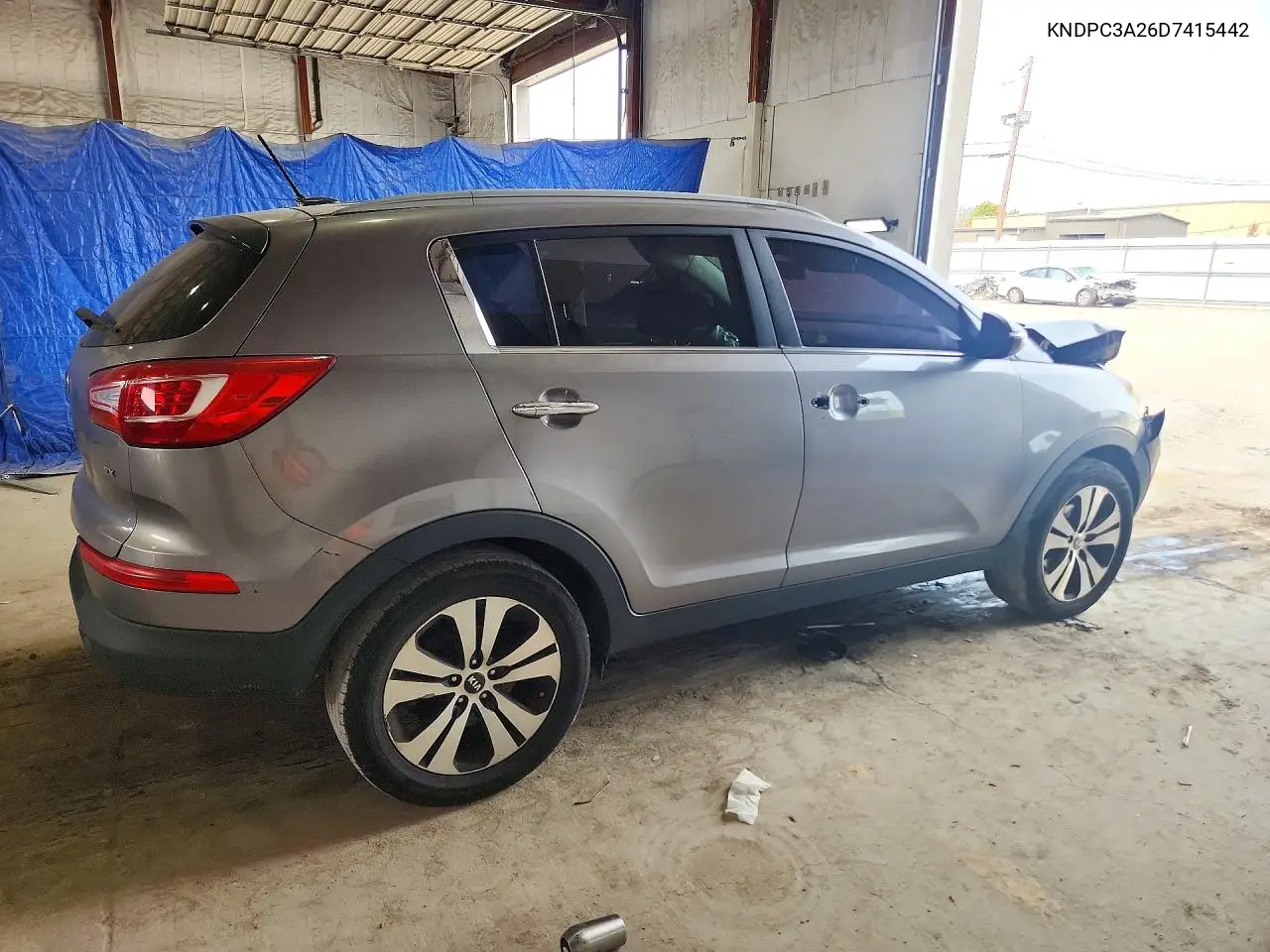 2013 KIA SPORTAGE VIN KNDPC3A26D7415442 — фото 3