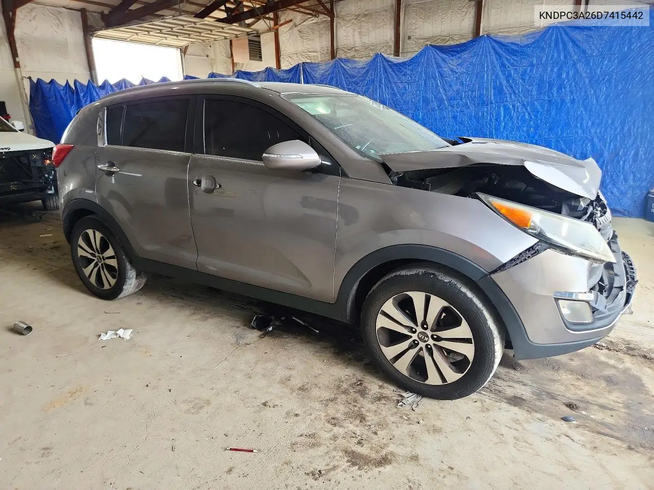 2013 KIA SPORTAGE VIN KNDPC3A26D7415442 — фото 4
