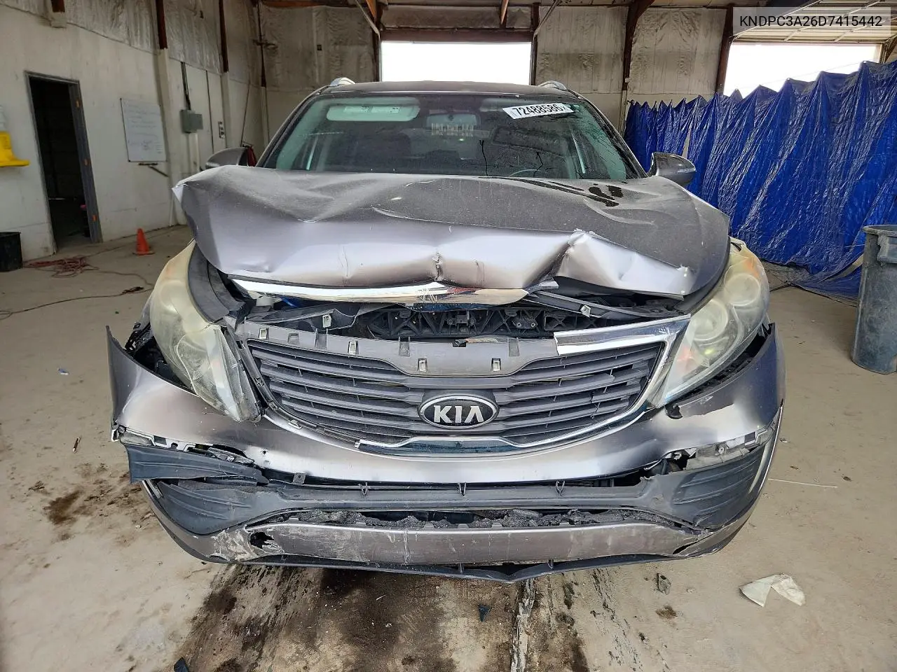 2013 KIA SPORTAGE VIN KNDPC3A26D7415442 — фото 5