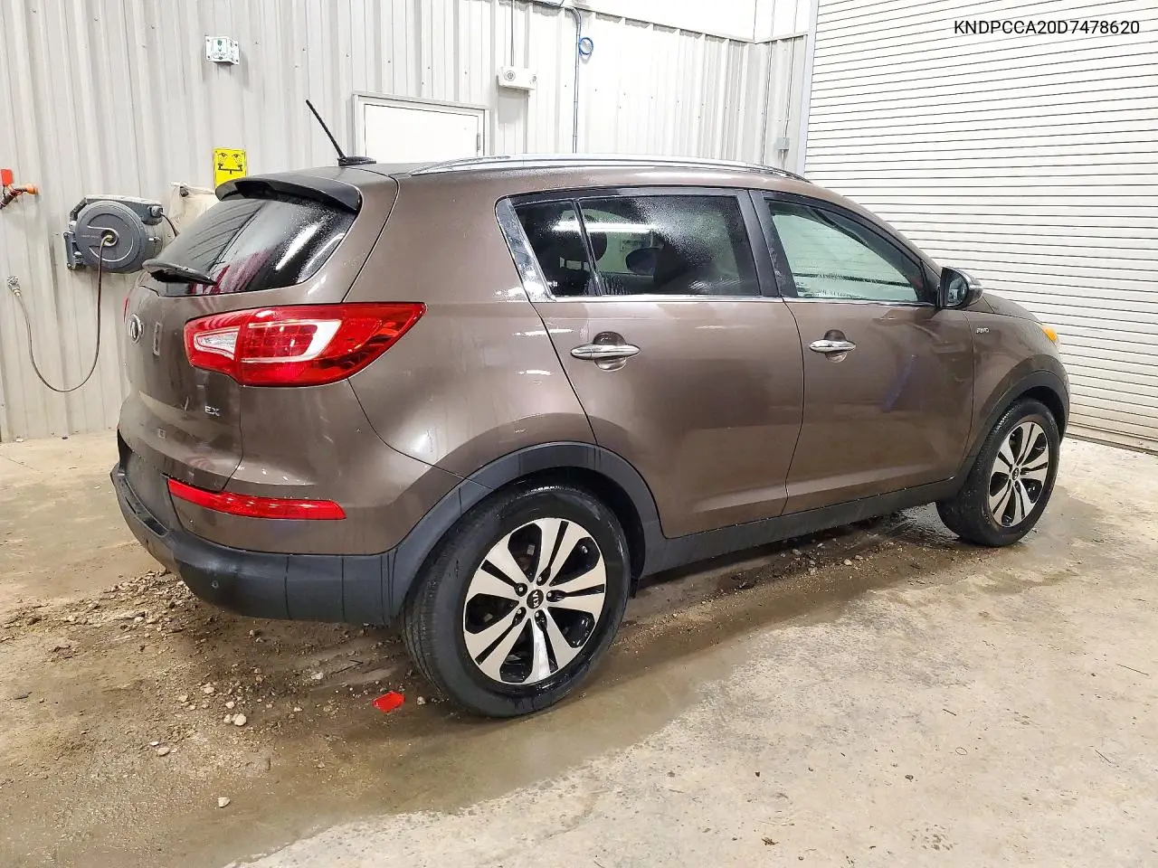 2013 KIA SPORTAGE VIN KNDPCCA20D7478620 — фото 3