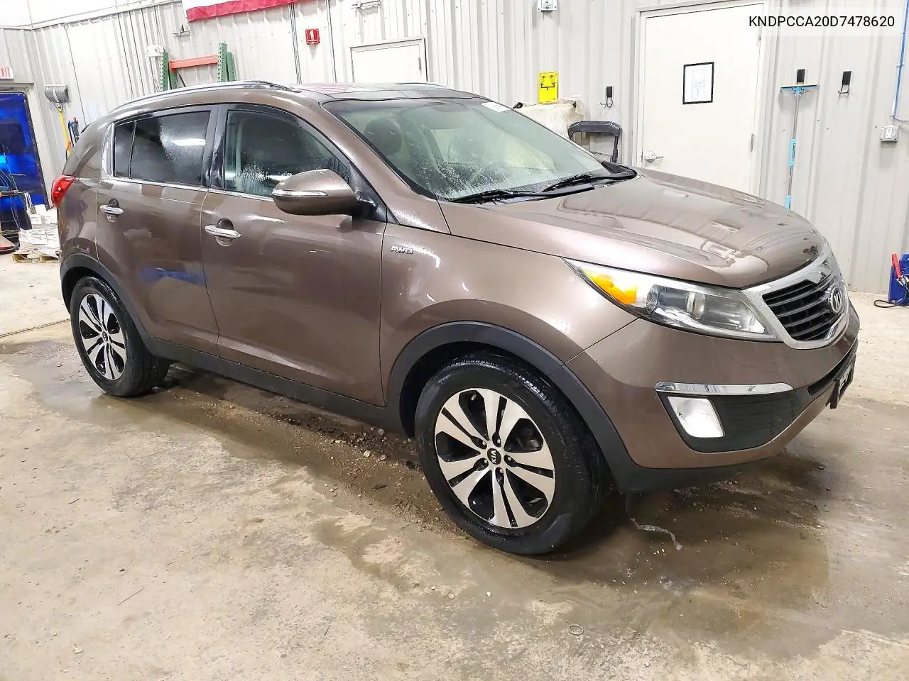 2013 KIA SPORTAGE VIN KNDPCCA20D7478620 — фото 4