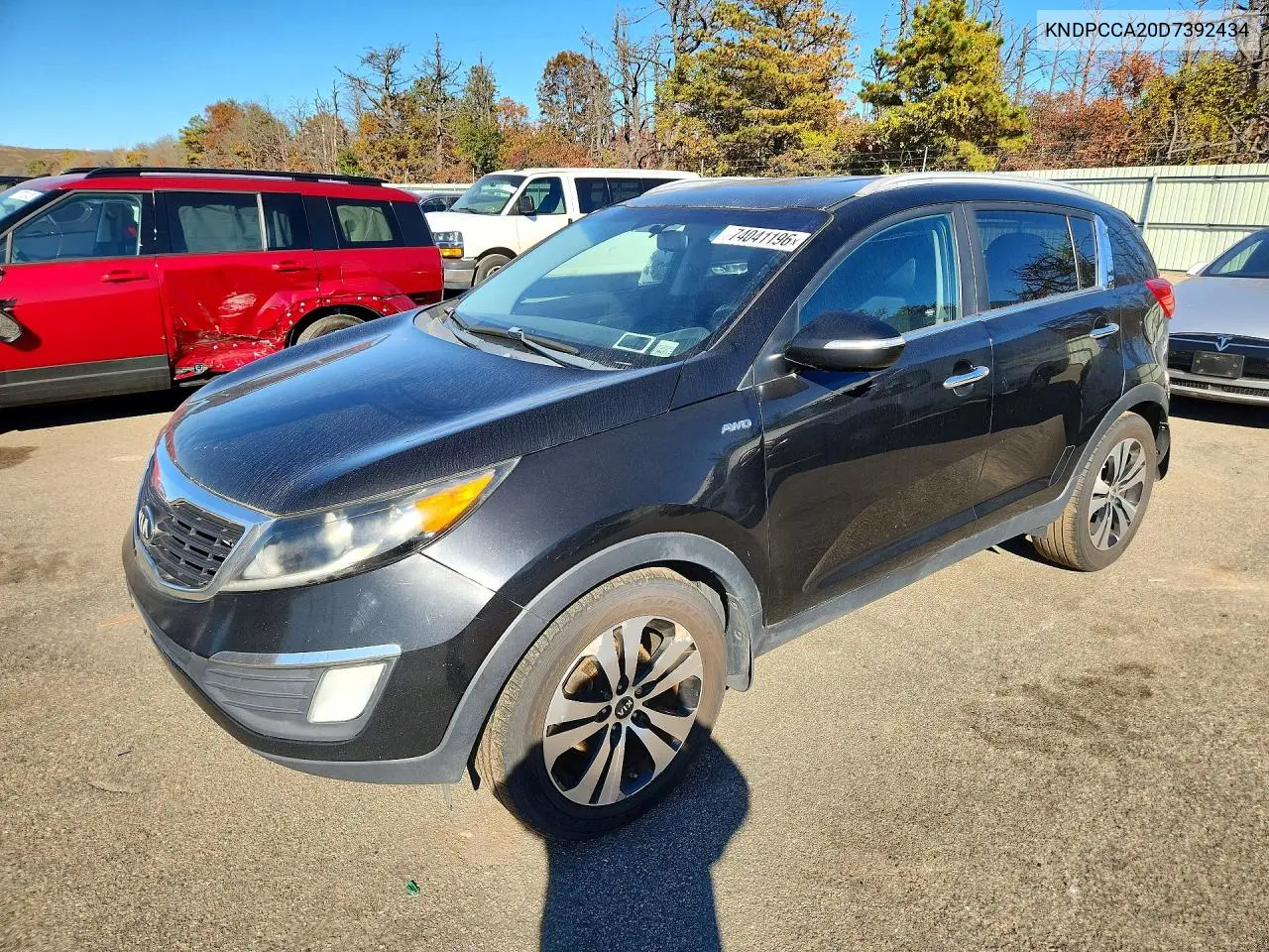 KIA SPORTAGE 2013, VIN KNDPCCA20D7392434