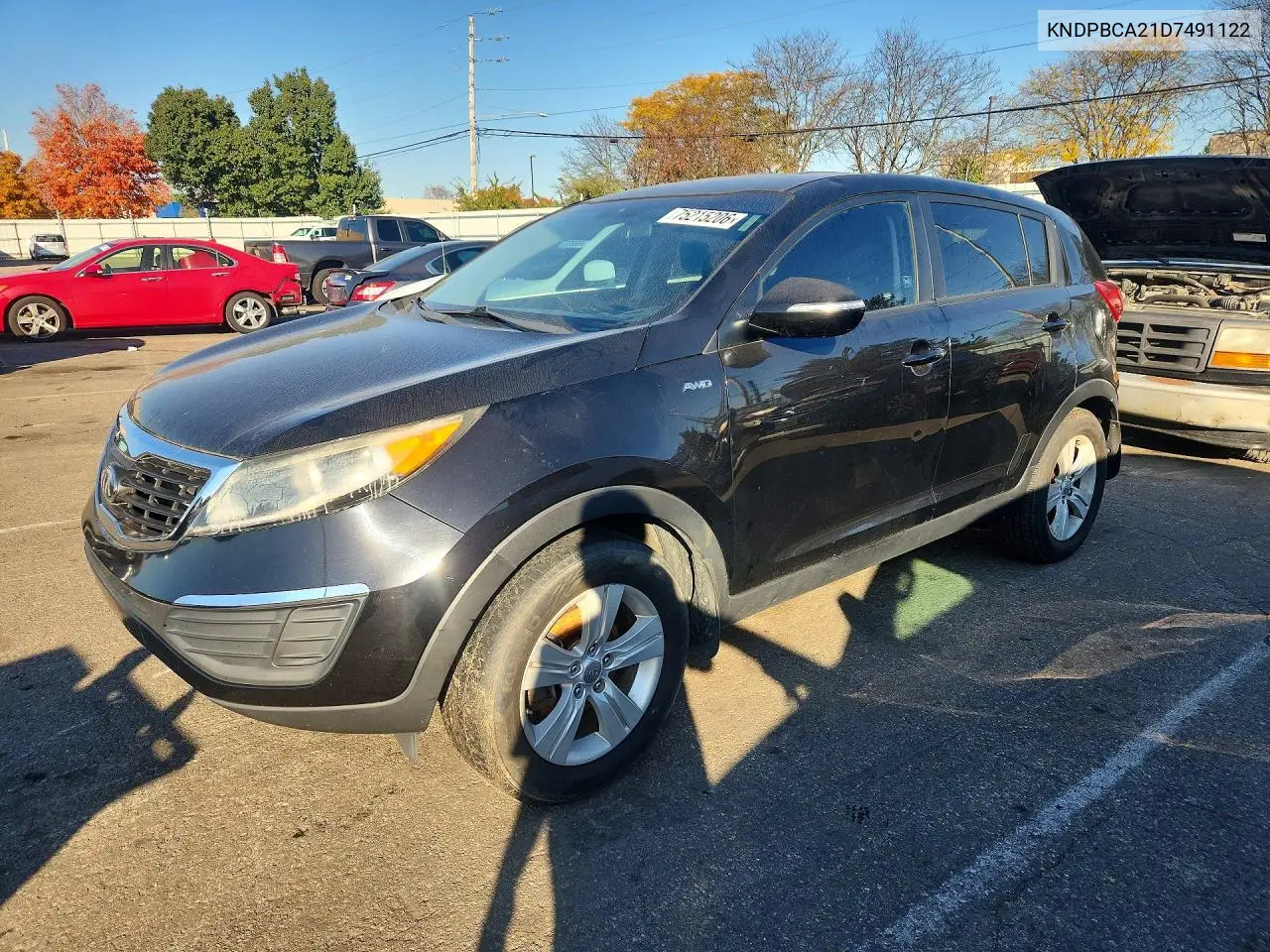 KIA SPORTAGE 2013, VIN KNDPBCA21D7491122