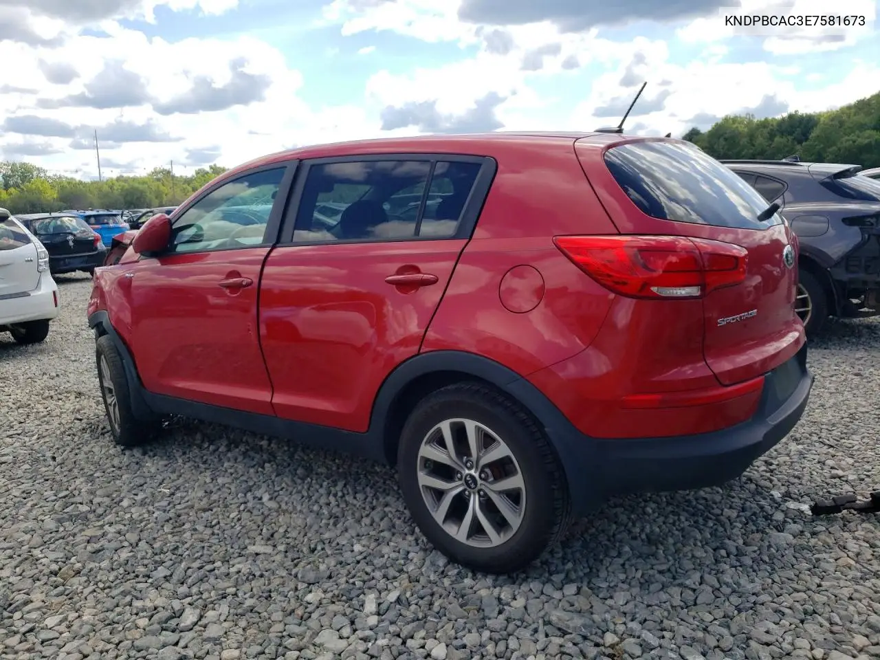2014 KIA SPORTAGE VIN KNDPBCAC3E7581673 — фото 2