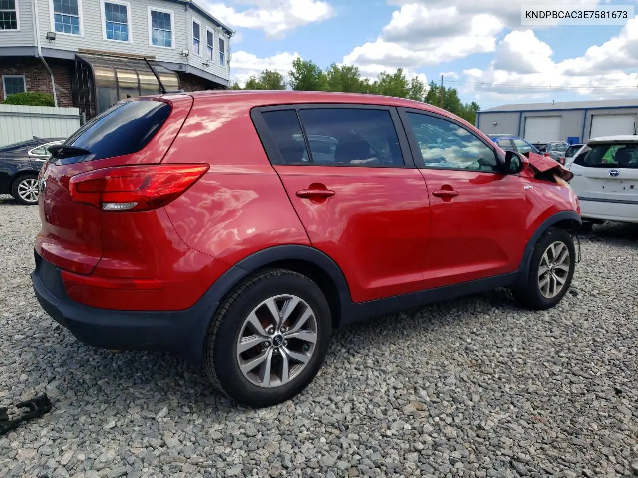 2014 KIA SPORTAGE VIN KNDPBCAC3E7581673 — фото 3