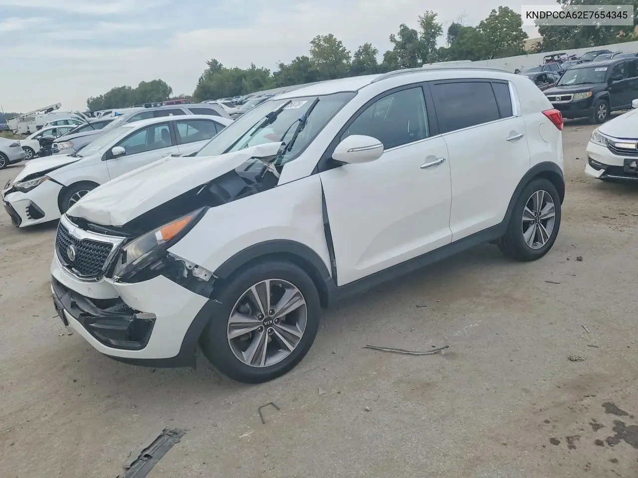 KIA SPORTAGE 2014, VIN KNDPCCA62E7654345