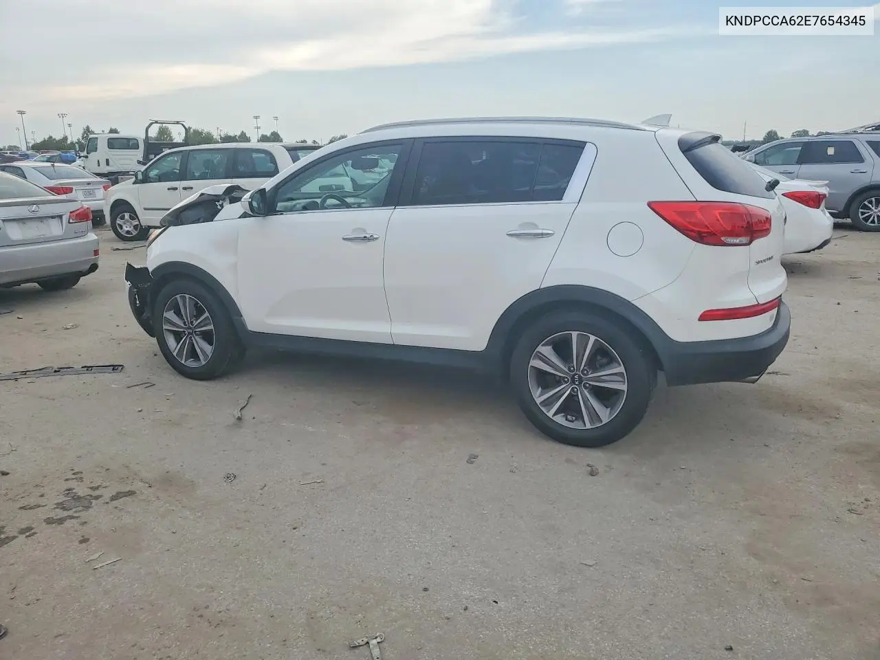 2014 KIA SPORTAGE VIN KNDPCCA62E7654345 — фото 2