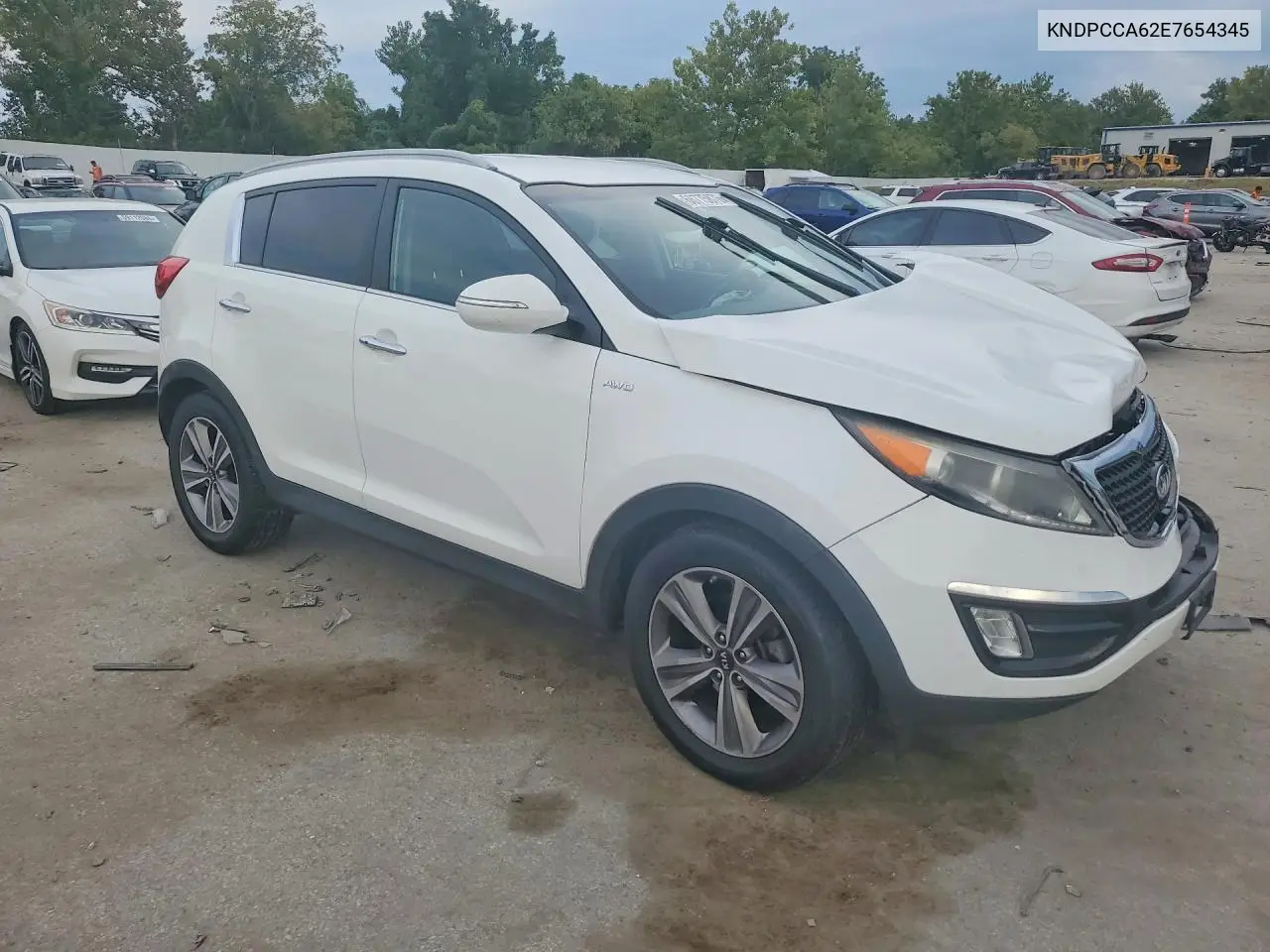 2014 KIA SPORTAGE VIN KNDPCCA62E7654345 — фото 4