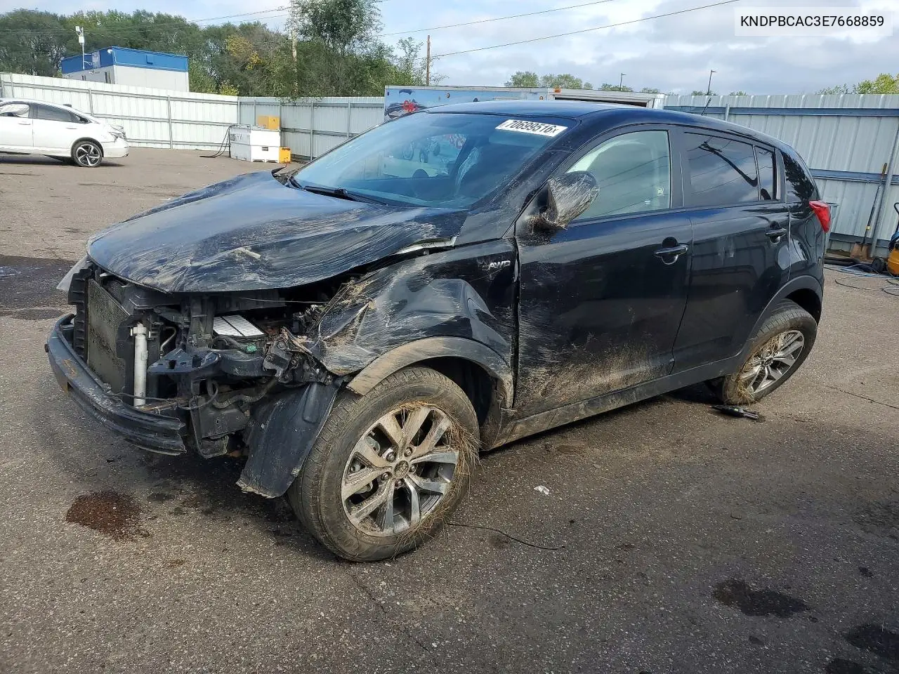 KIA SPORTAGE 2014, VIN KNDPBCAC3E7668859