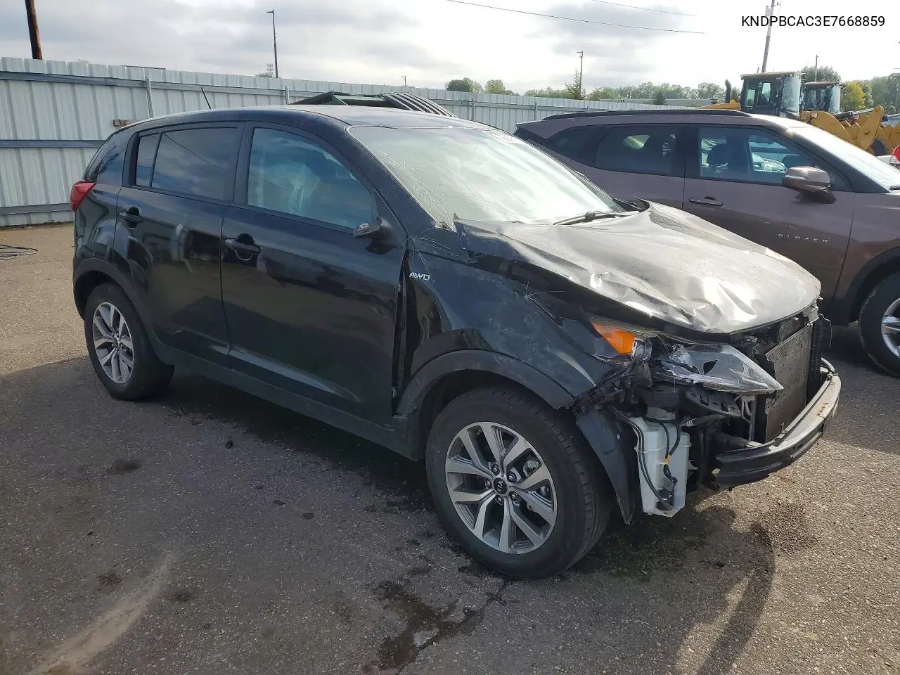 2014 KIA SPORTAGE VIN KNDPBCAC3E7668859 — фото 4