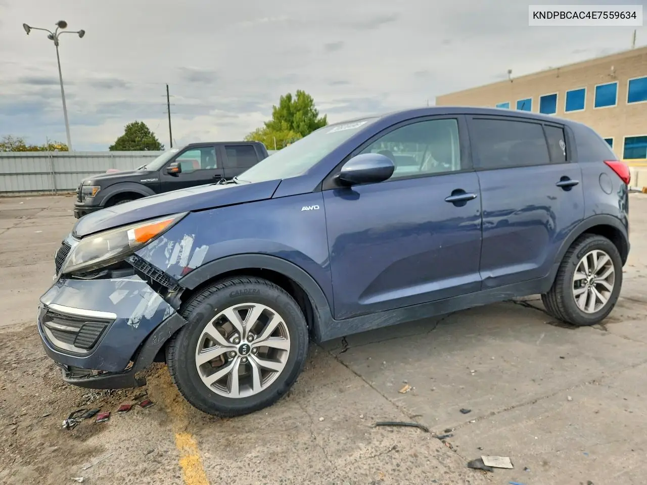KIA SPORTAGE 2014, VIN KNDPBCAC4E7559634