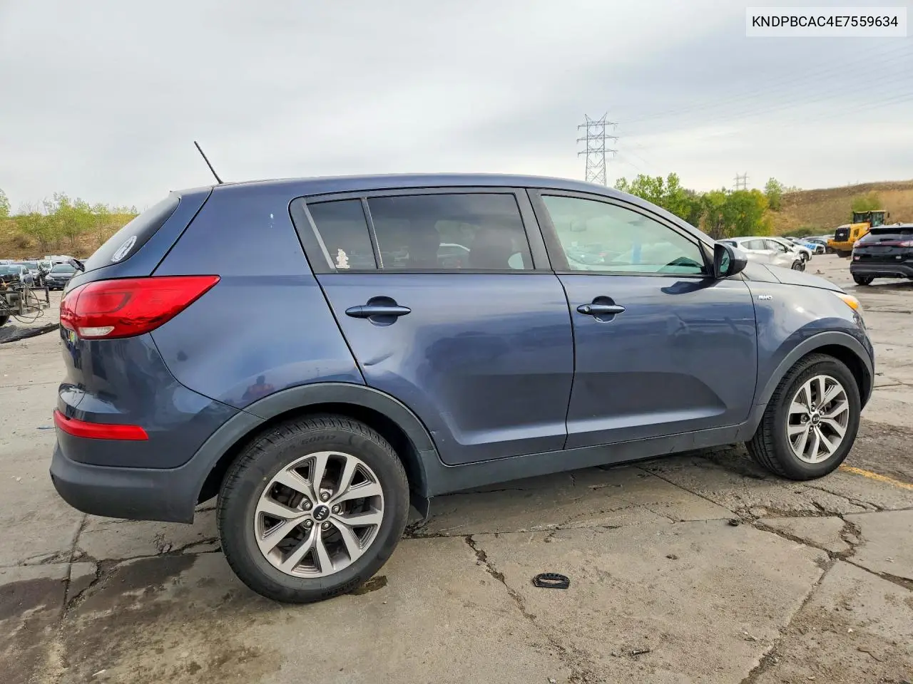 2014 KIA SPORTAGE VIN KNDPBCAC4E7559634 — фото 3