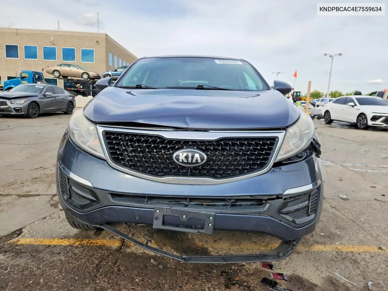 2014 KIA SPORTAGE VIN KNDPBCAC4E7559634 — фото 5