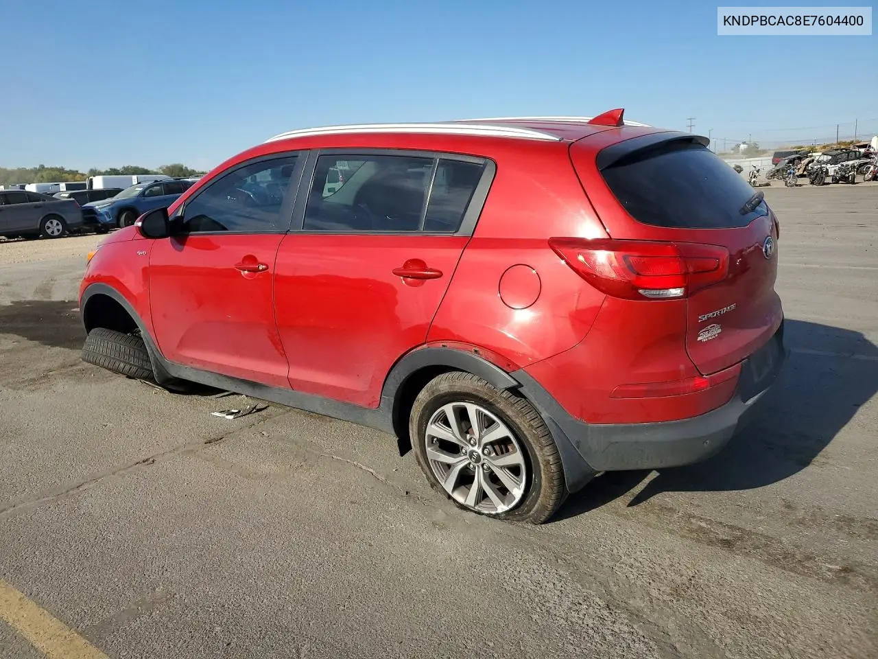 2014 KIA SPORTAGE VIN KNDPBCAC8E7604400 — фото 2