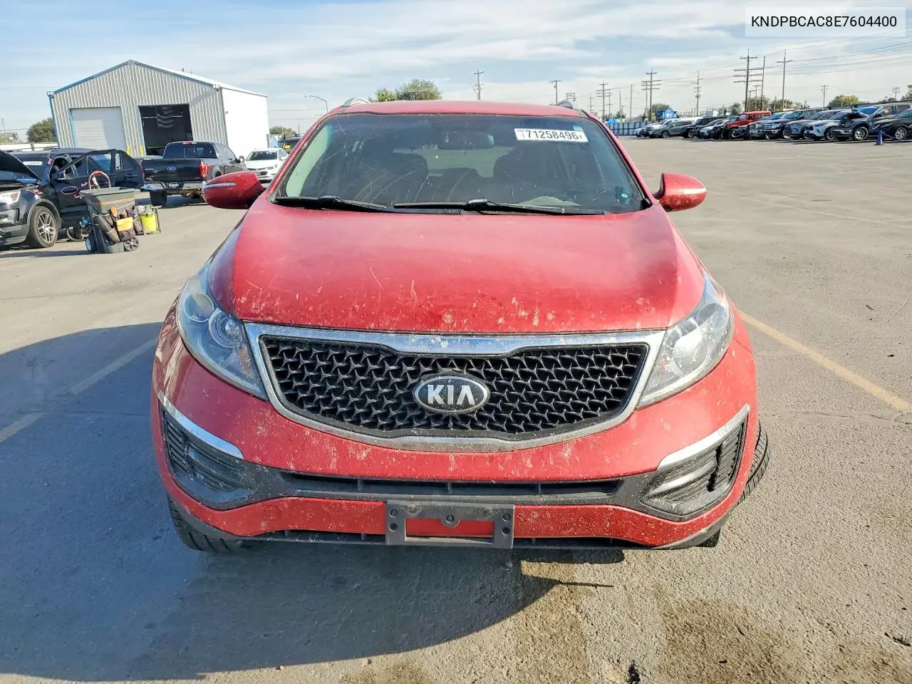 2014 KIA SPORTAGE VIN KNDPBCAC8E7604400 — фото 5