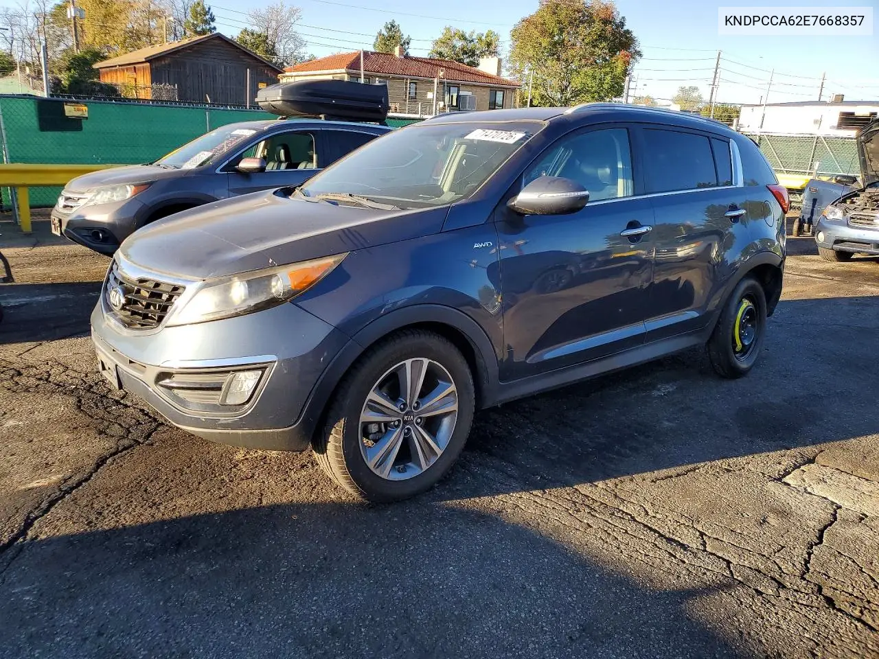 KIA SPORTAGE 2014, VIN KNDPCCA62E7668357