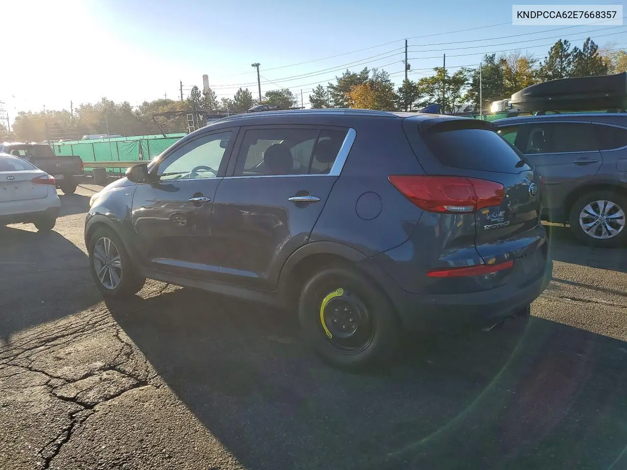 2014 KIA SPORTAGE VIN KNDPCCA62E7668357 — фото 2