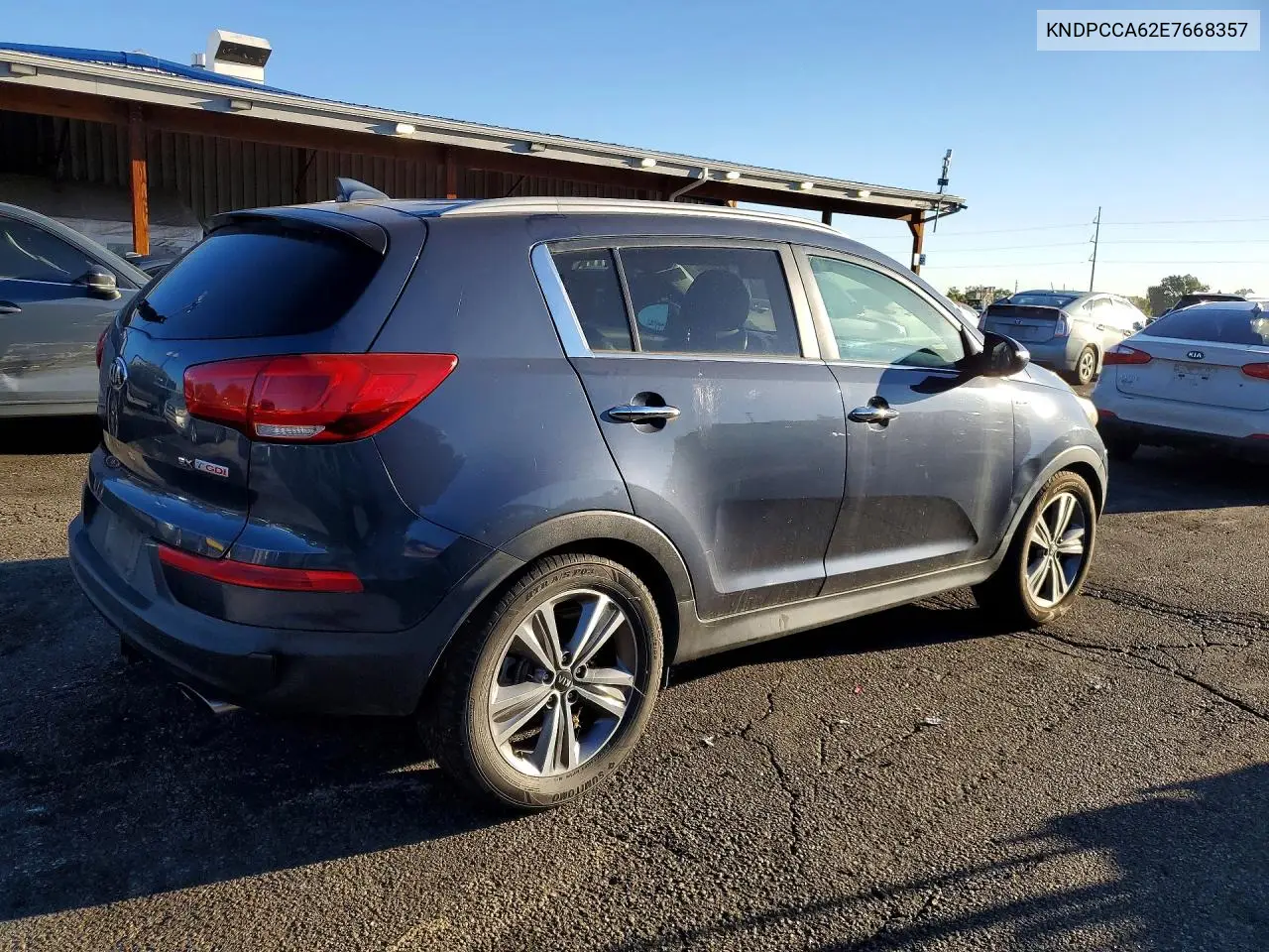 2014 KIA SPORTAGE VIN KNDPCCA62E7668357 — фото 3