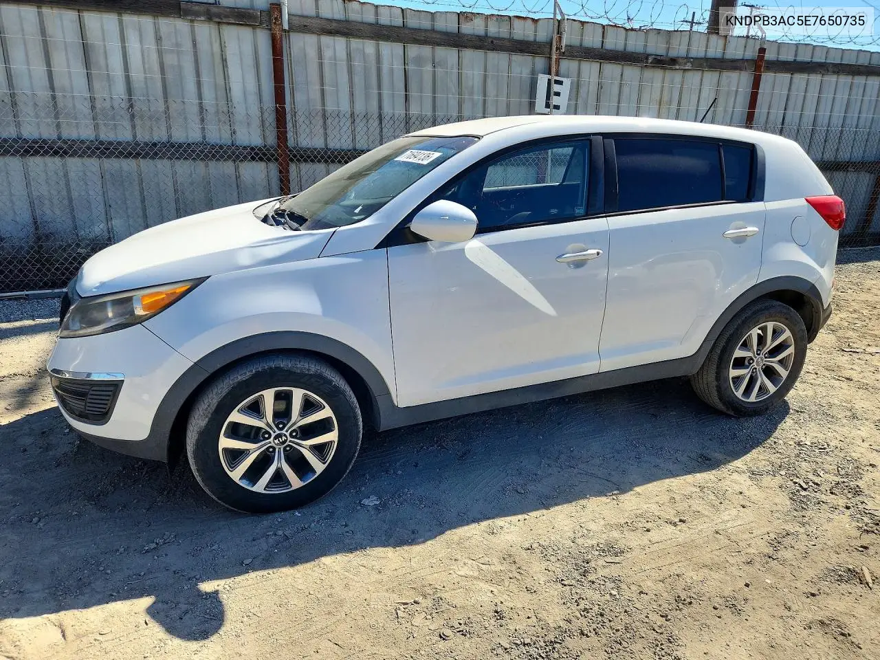 KIA SPORTAGE 2014, VIN KNDPB3AC5E7650735