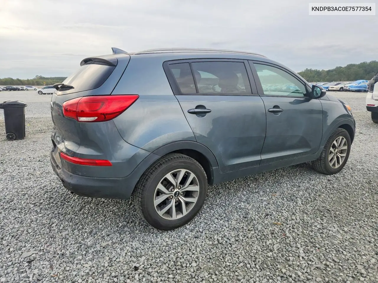 2014 KIA SPORTAGE VIN KNDPB3AC0E7577354 — фото 3