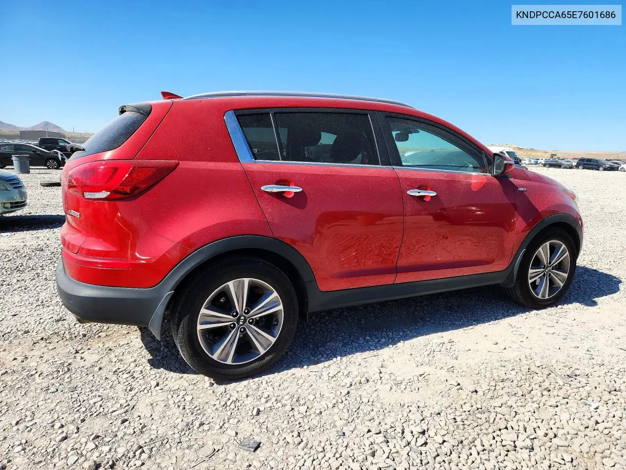 2014 KIA SPORTAGE VIN KNDPCCA65E7601686 — фото 3