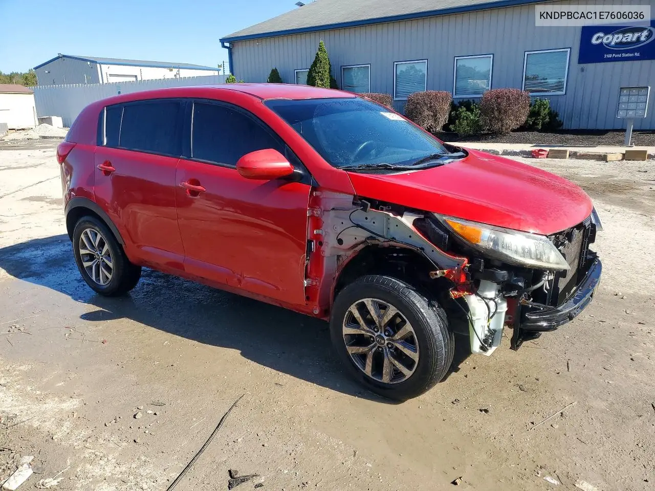 2014 KIA SPORTAGE VIN KNDPBCAC1E7606036 — фото 4