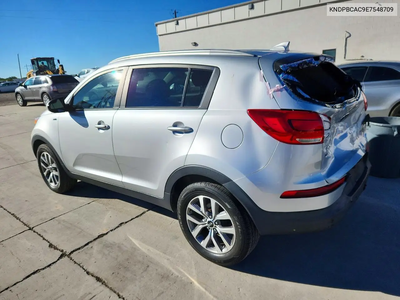 2014 KIA SPORTAGE VIN KNDPBCAC9E7548709 — фото 2