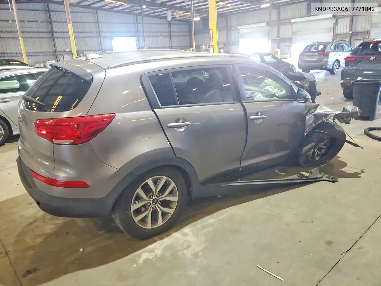2015 KIA SPORTAGE VIN KNDPB3AC6F7771842 — фото 3